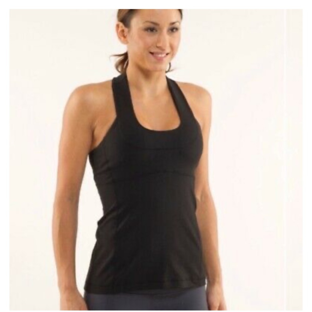 Lululemon scoop neck tank size 8, black